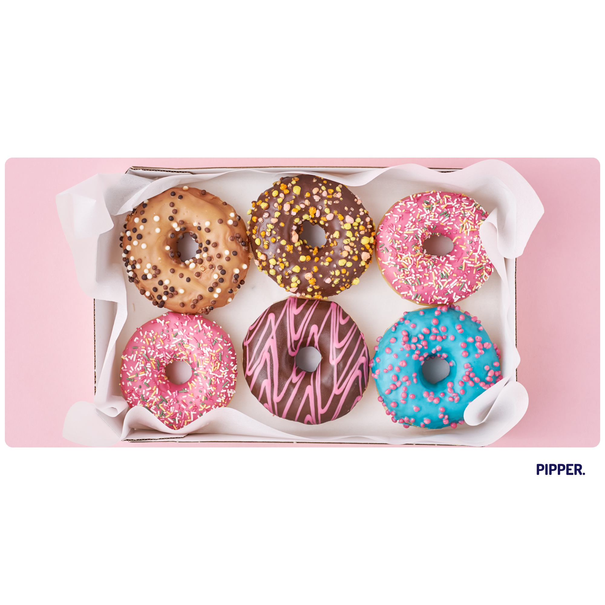 Samolepíci textilní tapeta Donuts 2